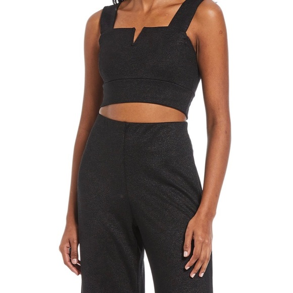 Evolutionary women’s Coordinating Shimmer Cropped Top size Large - Picture 1 of 7